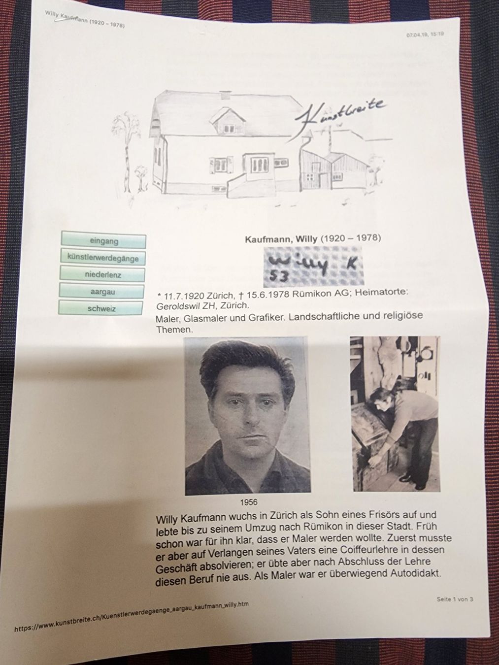 Dipinti: Gemälde Willi Kaufmann – Usato da Grabs venduto da Rusalu 4