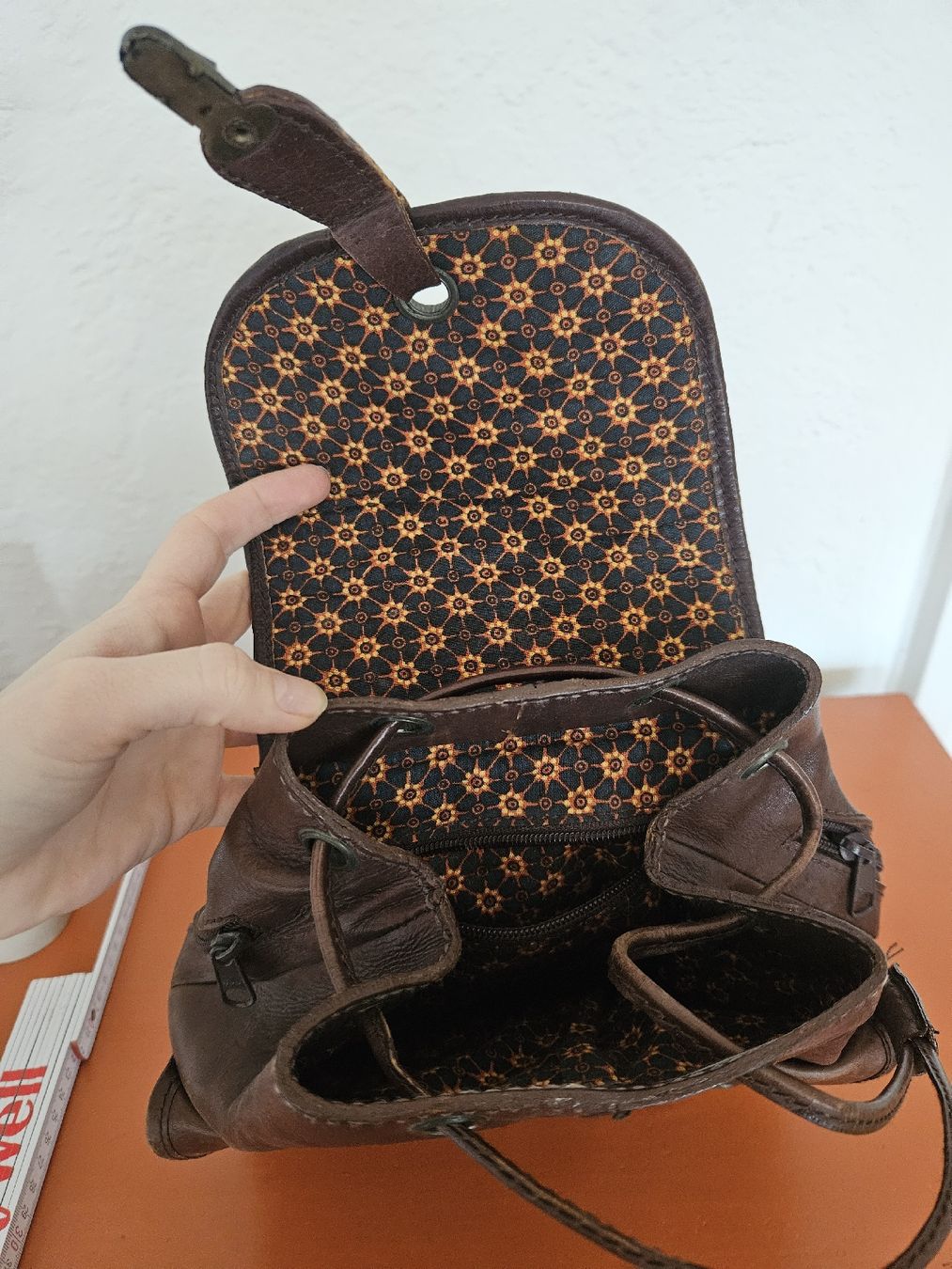 Zaini: Vintage Lederrucksack, klein. – Usato da Zürich venduto da salviav 2