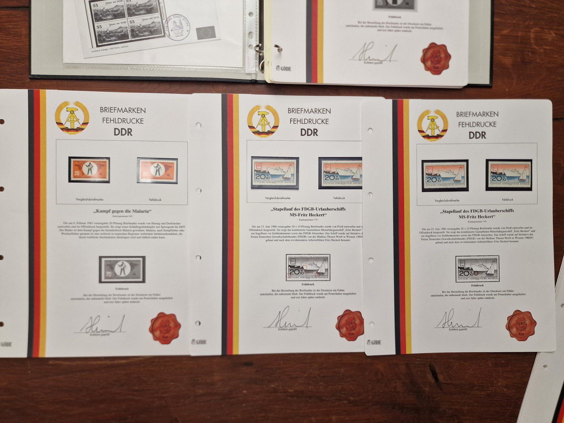 Tous les timbres: FEHLDRUCKE DDR & BRD 1986-2000 mit Nummerierung – D'occasion à Aesch LU par briefmarken.uray 3