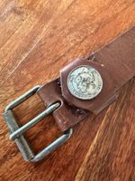 Diesel Ledergürtel brau vintage 75 80 italy Leder unisex 
