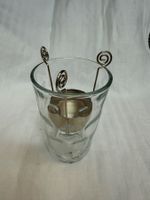 Tee--Licht Glas mit Halter - Duftkerzenhalter