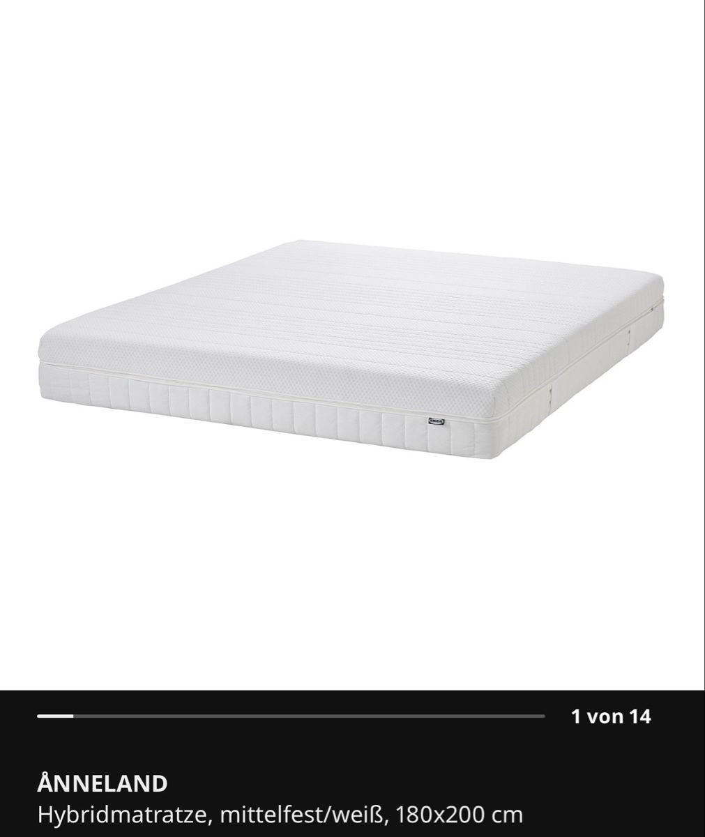 Ikea Materassi: Anneland Matratze 180x200 Ikea – Usato da Ossingen venduto da Super_Nova7