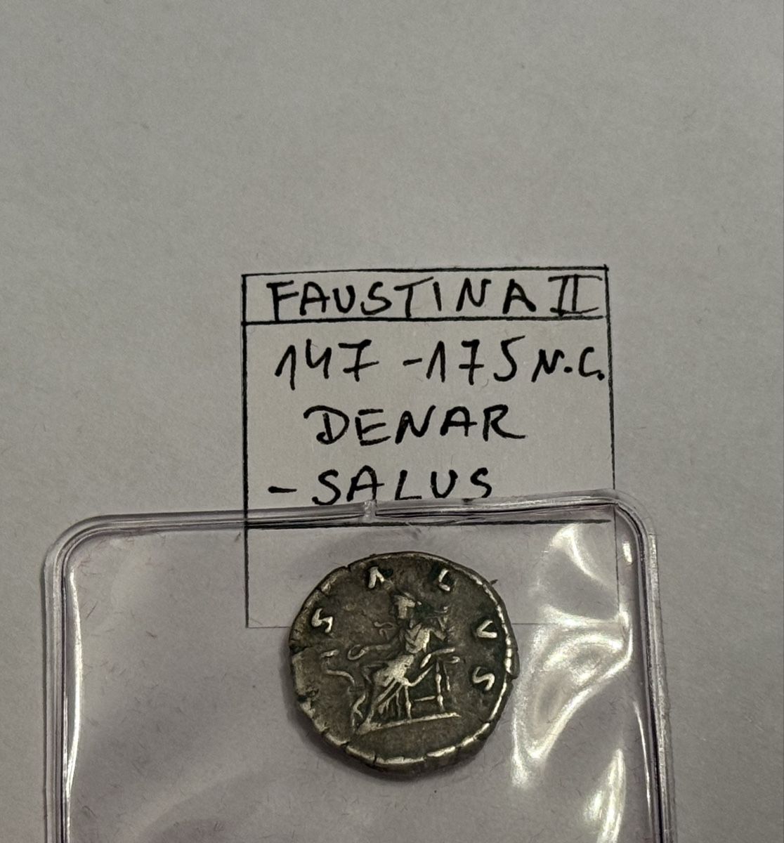 Toutes les monnaies: Silberdenar -  Faustina II - Salus – D'occasion à Zürich par daki81 1
