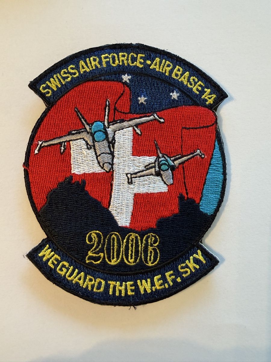 Schweizer Armee Plaketten & Abzeichen: WEF 2006 Swiss Air Force patch  – Gebraucht aus Chamoson von Lio_Rey