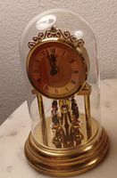 SCHÖNE STANDUHR VERGOLDET "FIGUREN" UNTER GLAS