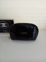 CHANEL Original Kosmetiktasche mit Logo 25 cm Schwarz Luxus
