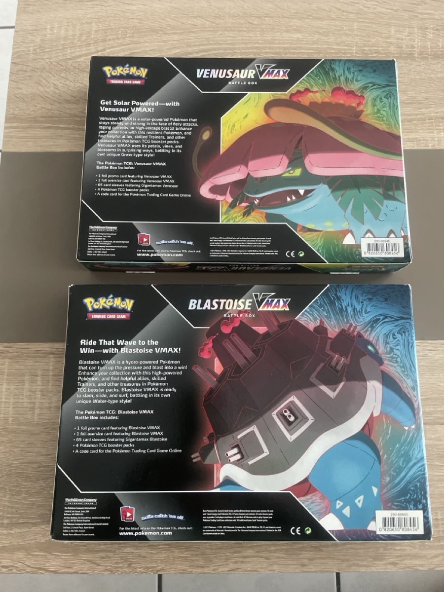 Pokémon Sammelbilder & Trading cards: Pokemon Venosaur VMAX und Blastoise VMAX  2!!! Battle Box EN – Neu (gemäss Beschreibung) aus Bellach von Pokemam 1
