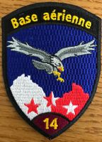 Schweizer Luftwaffe Base Aérienne 14 weinrot Patch