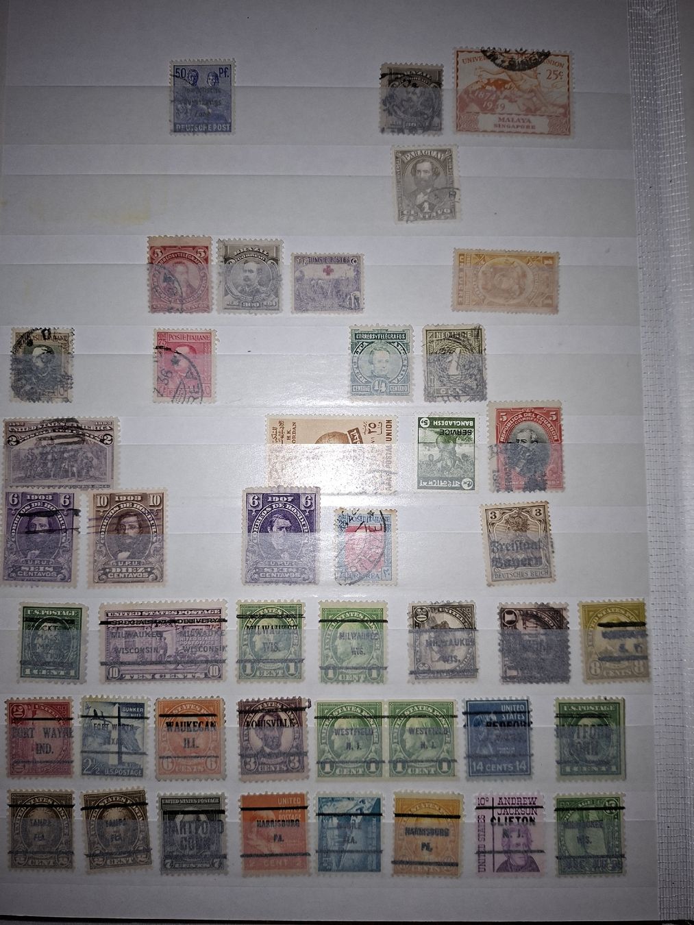 Alle Briefmarken: Briefmarken Usa und diverses  – Gebraucht aus Balgach von SIMEON27 4