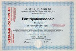 Juvena Holding AG, Volketswil/Zürich - 1971