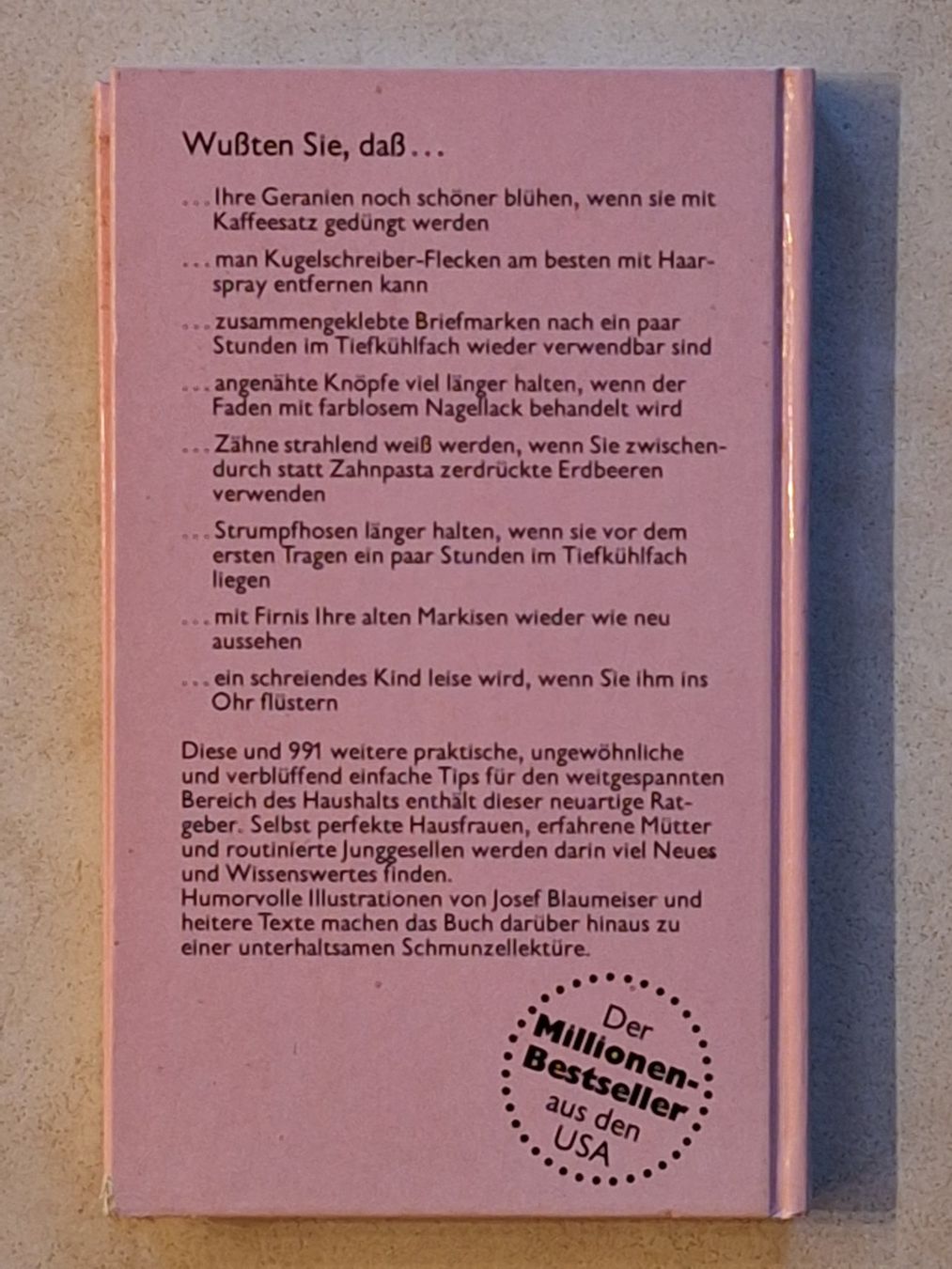 Libri: Geranien und Kaffeesatz - 999 Haushalttips – Usato da Eriswil venduto da corolla05 1