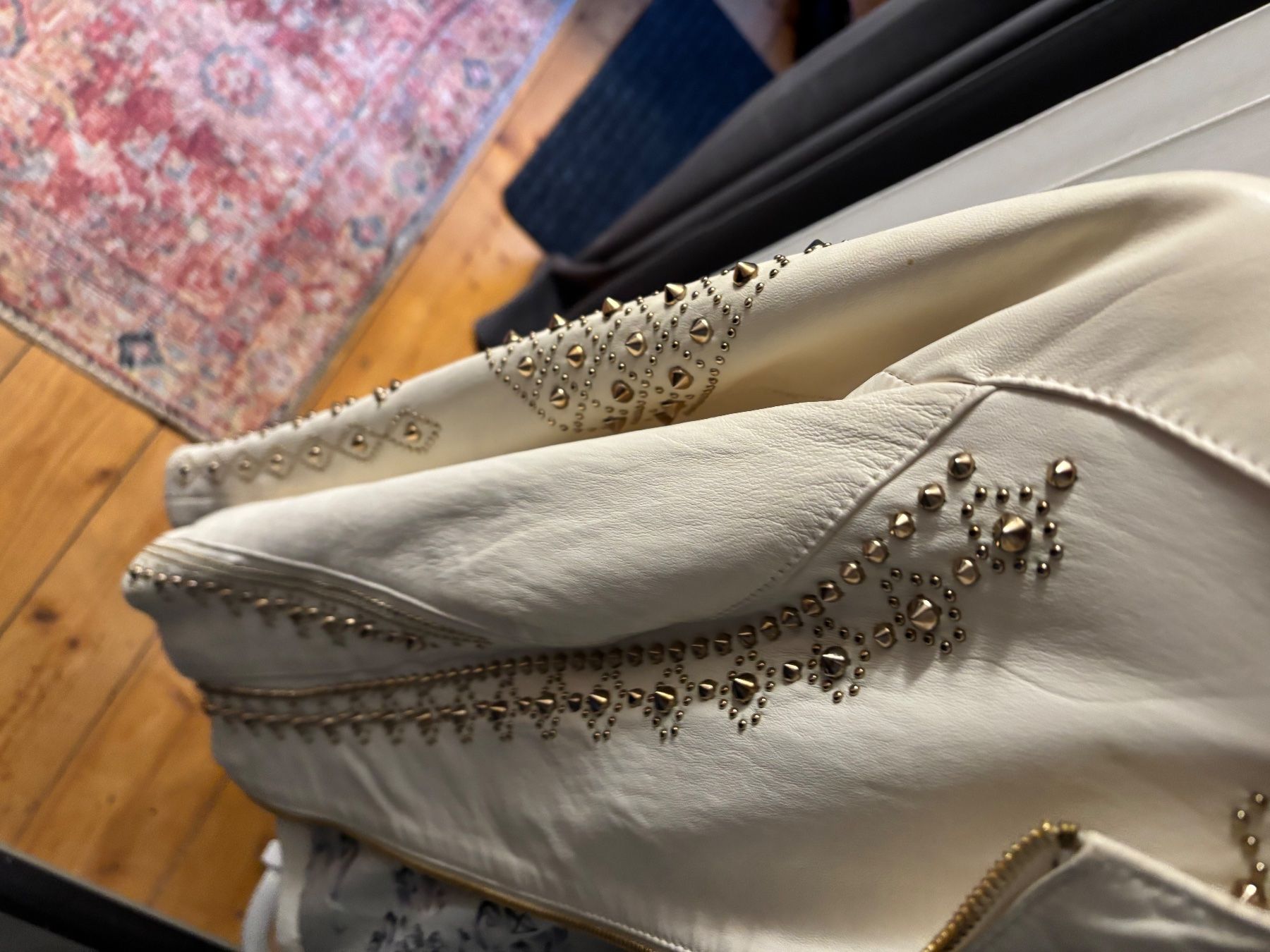 Philipp Plein Giacche: Philipp Plein Lederjacke,  Grösse 36,vanille – Nuovo (secondo la descrizione) da Kaltbrunn venduto da Modern 3
