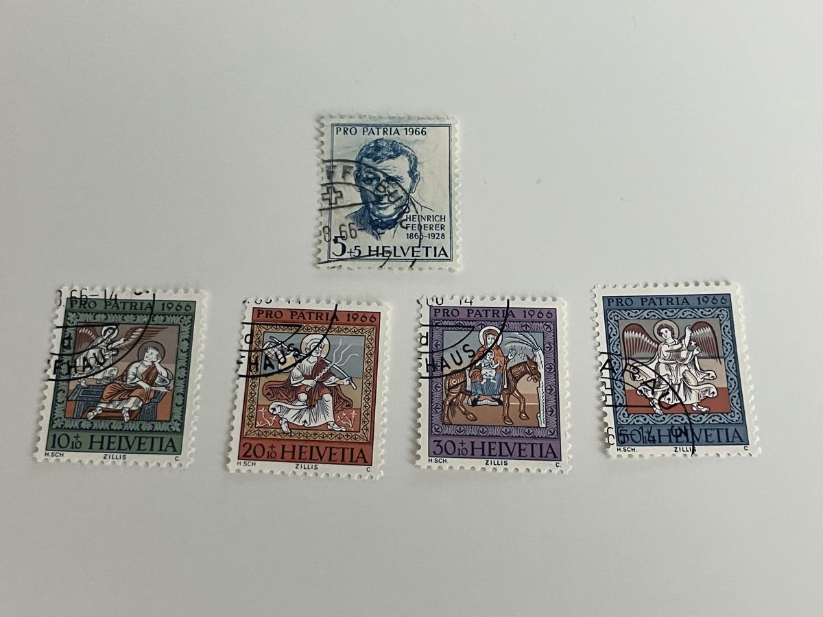 Tutti i francobolli: Pro Patria 1966 – Usato da Riehen venduto da vernizi
