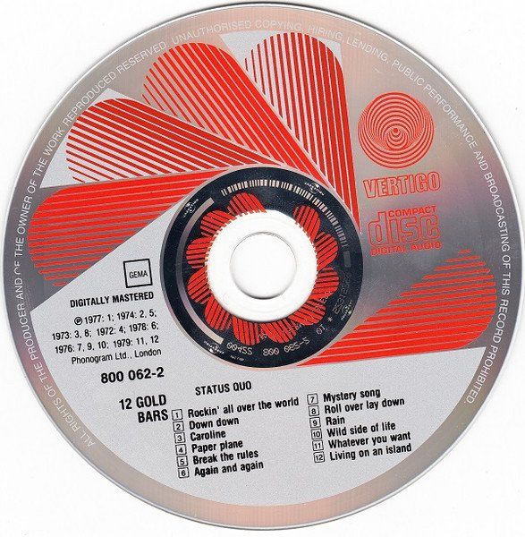 CDs: Status Quo – 12 Gold Bars – Gebraucht aus St.Gallen von jalamusic 2