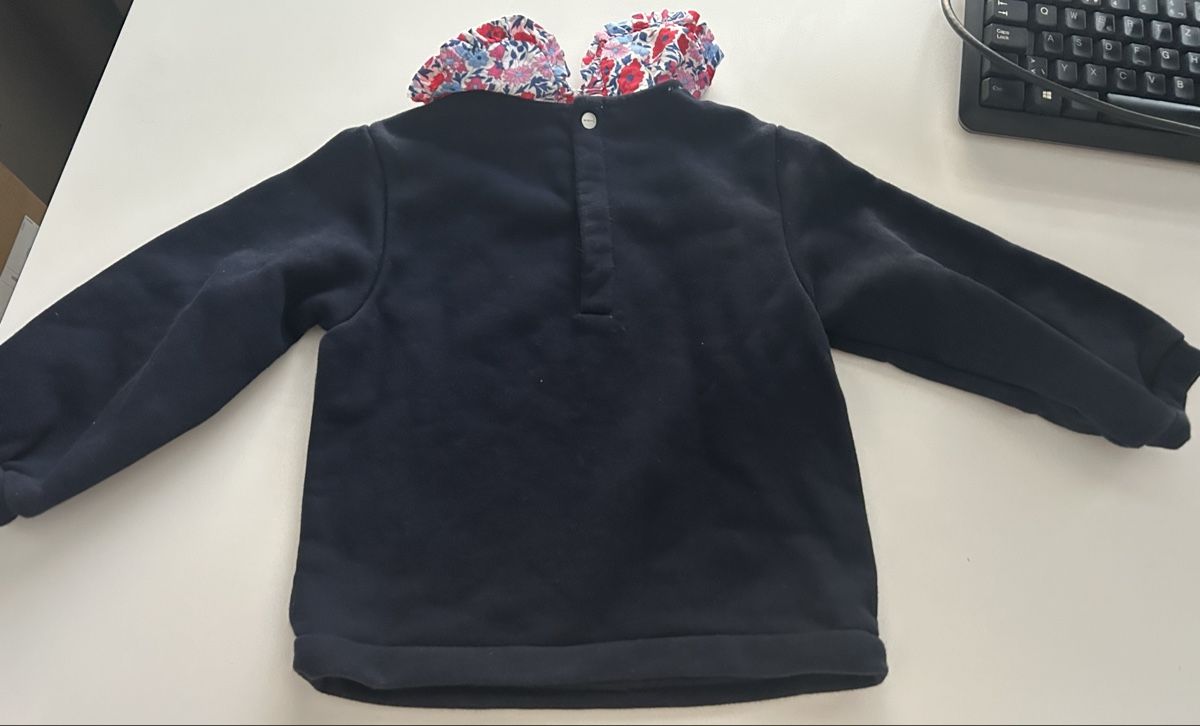 Jacadi Maglioni & Felpe: Dunkelblauer Mädchen Pullover mit Blumenkragen, Gr.96 Jacadi – Nuovo (secondo la descrizione) da Luzern venduto da iri_5pg9 2