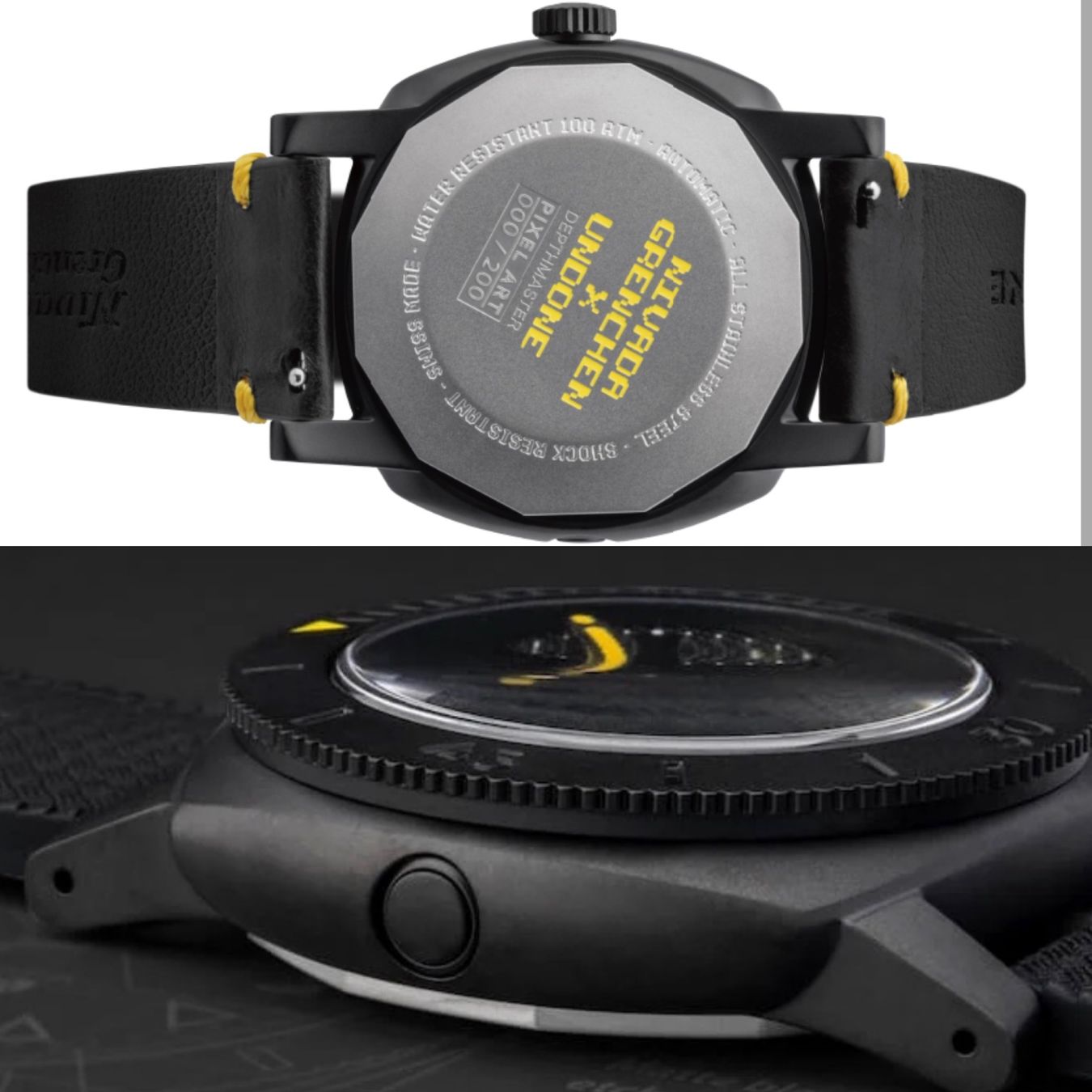 Nivada Orologi: NIVADA PIXEL ART DEPTHMASTER "PACMAN" by UNDONE Japan – Nuovo e nell'imballaggio originale da Embrach venduto da Canderau 9