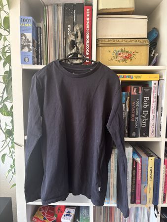 Knowledge Cotton Apparel  Longsleeve Shirt, Anthrazit, M