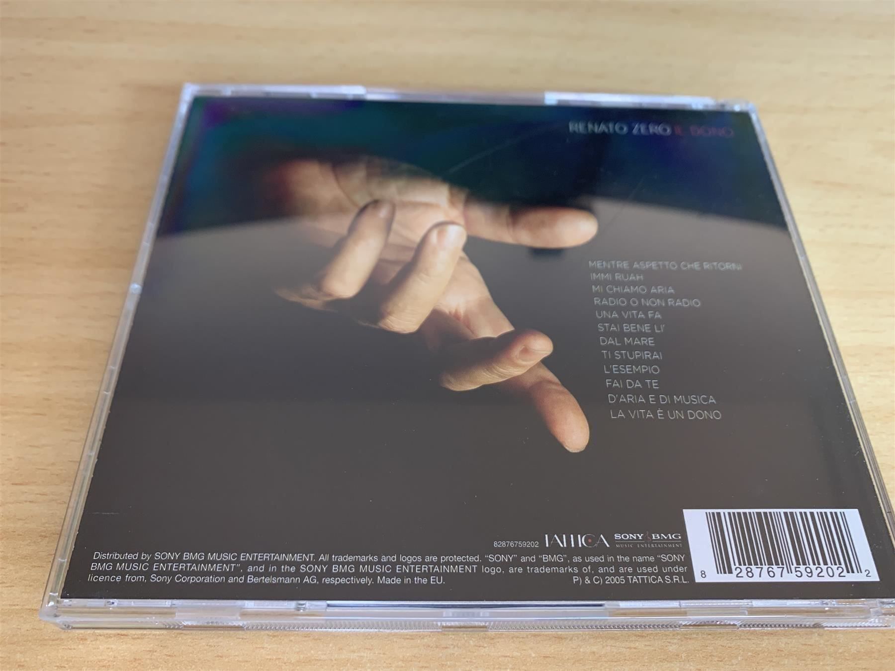 CD: Renato Zero – Il Dono – Usato da Rikon im Tösstal venduto da Alpenmutz 1