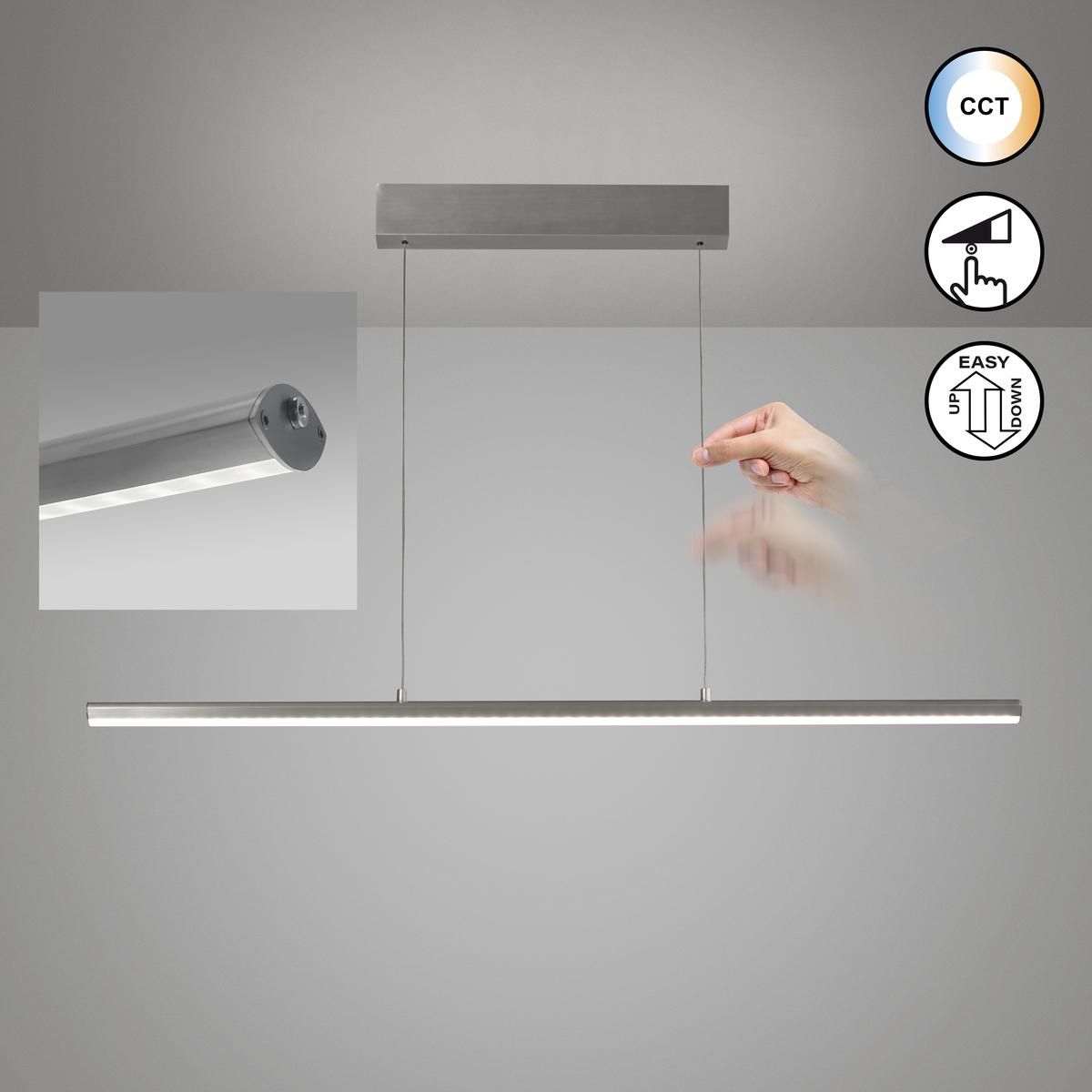 Lampadari & plafoniere: LED Pendelleuchte, Dimmer, 113 cm x 7 cm – Nuovo (secondo la descrizione) da Kreuzlingen venduto da Smart-Light