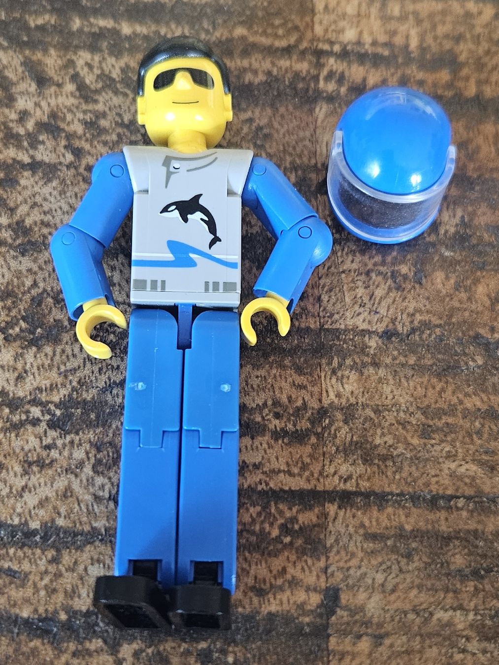 Lego Kit di costruzioni: lego figurine tech021a Technic Figure Blue Legs,  – Usato da Confignon venduto da Ecrofigs 1