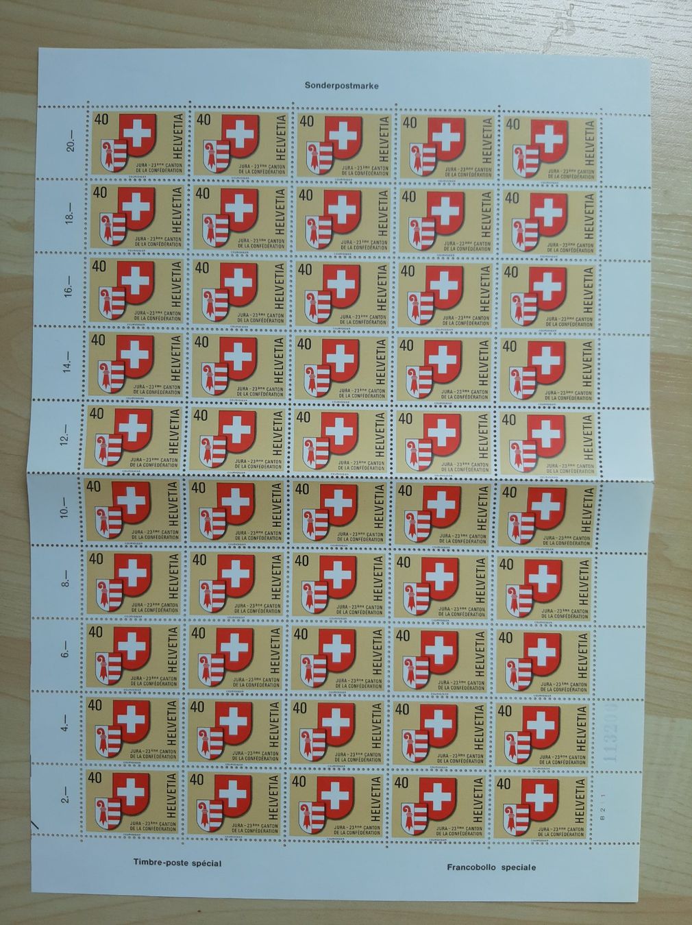 Alle Briefmarken: Briefmarkenbogen Sondermarke Jura 1978 – Neu (gemäss Beschreibung) aus Wildhaus von Bpurple