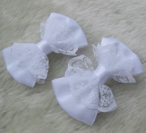Cravatte: Noeud en satin dentelle 5cm BLANC – Nuovo e nell'imballaggio originale da St-Imier venduto da goodber 1