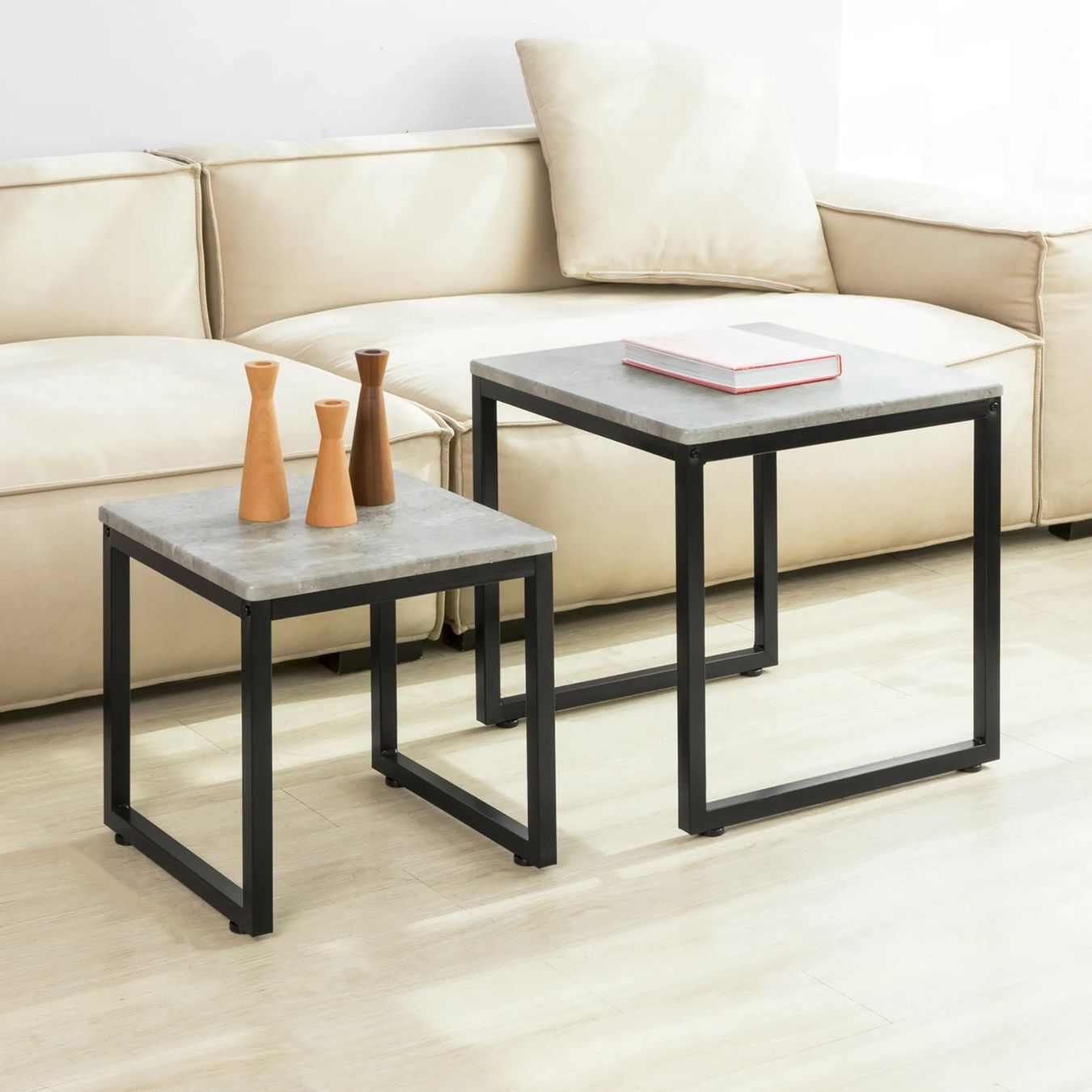 Tavoli: 2er Set Couchtisch Beistelltisch – Nuovo e nell'imballaggio originale da Winterthur venduto da aredo