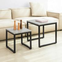 2er Set Couchtisch Beistelltisch