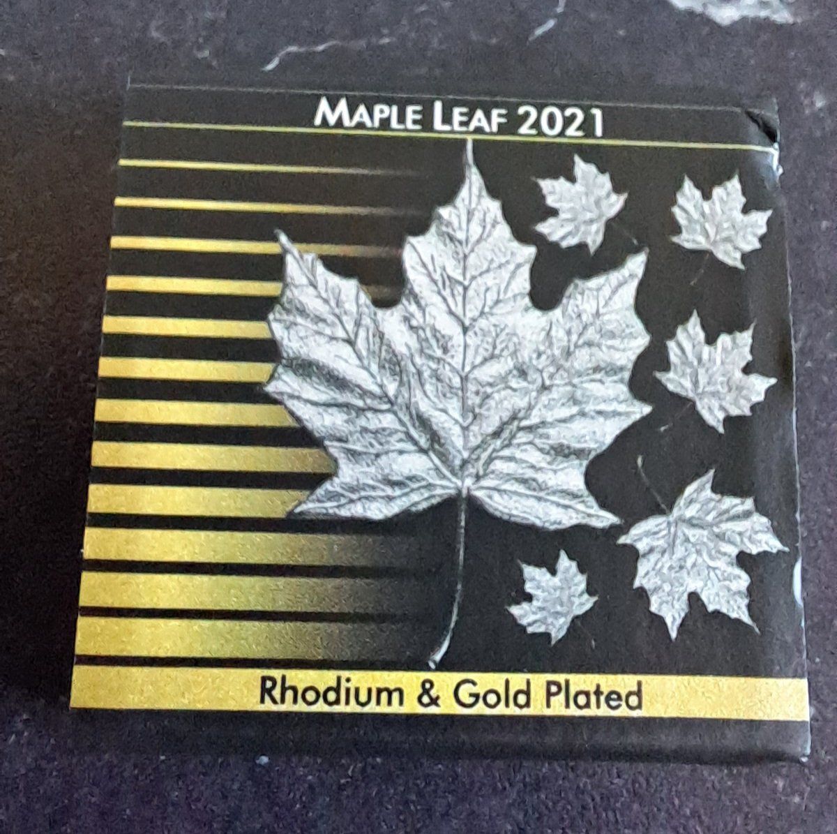 Tutti le monete: 1 OZ Silber Maple Leaf 2021 inkl Gold plated – Nuovo e nell'imballaggio originale da Weinfelden venduto da shopping-island 3