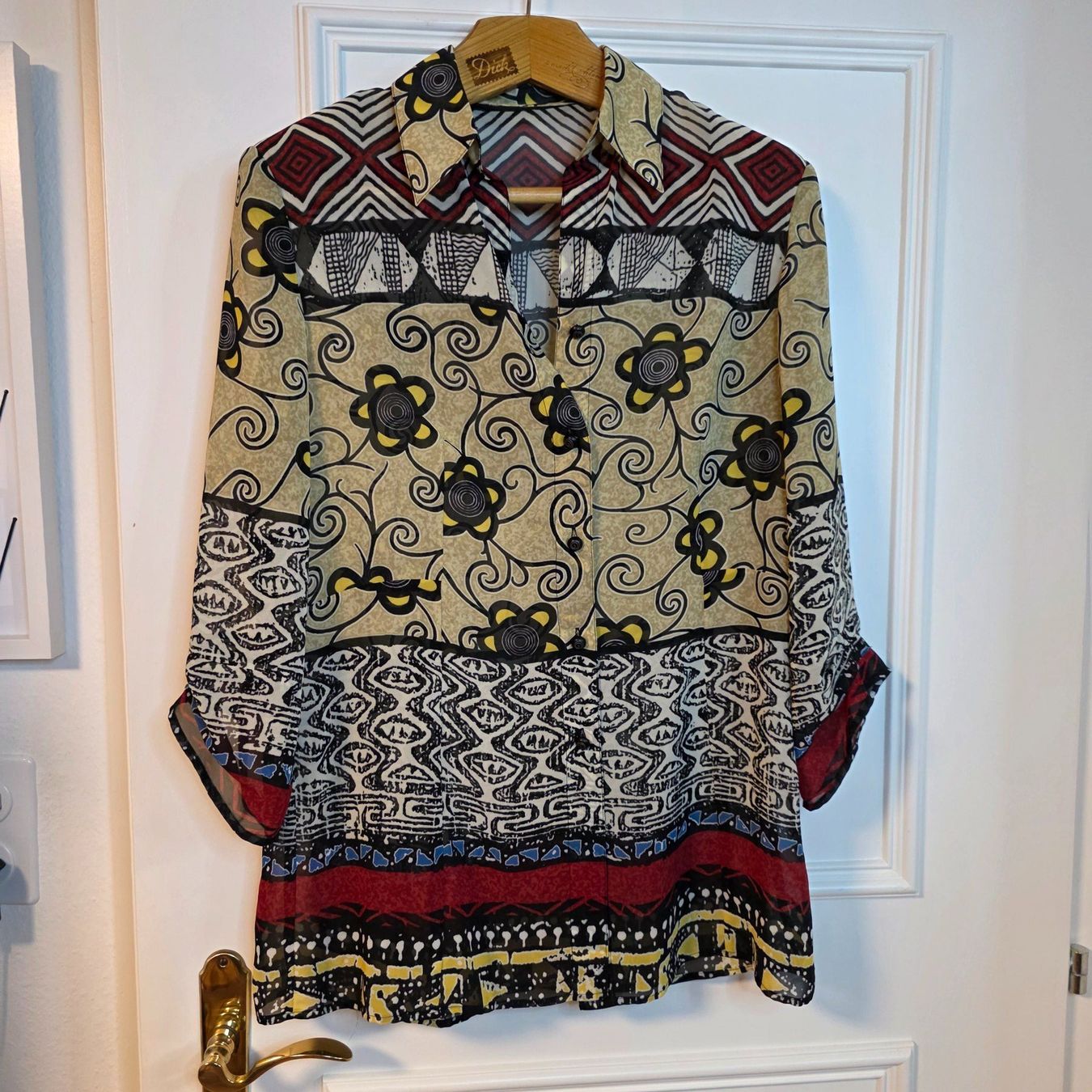 Blusen: Vintage Bluse Ethno Muster Gr. M – Gebraucht aus Wald ZH von CapLux 9
