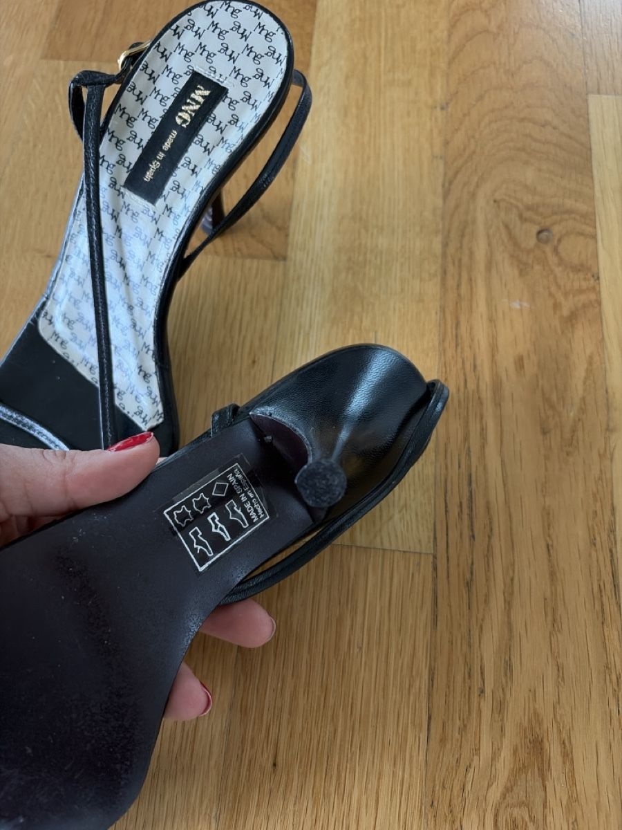 Mango Damenschuhe: Schwarze MNG Sandalen mit Absatz, Grösse 38 – Gebraucht aus Zürich von ufe_f5q5 3