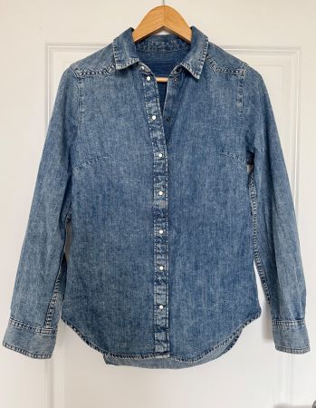 Chemise denim boutons pressions