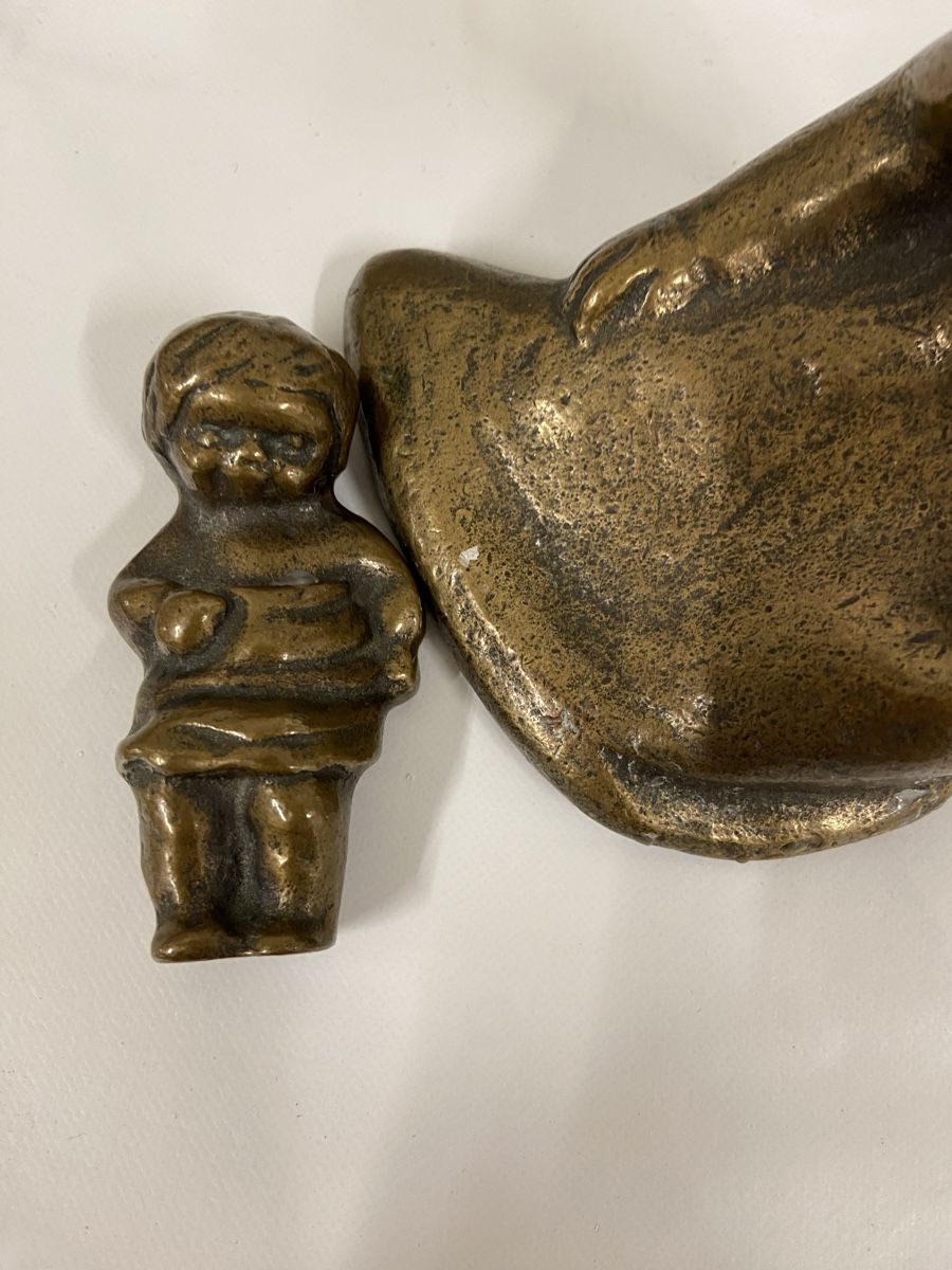 Sculture & Statue: Alte Bronzefigur "Mutter mit Kind" - Sammlerstück! – Usato da Dietikon venduto da brocki-eyra 2