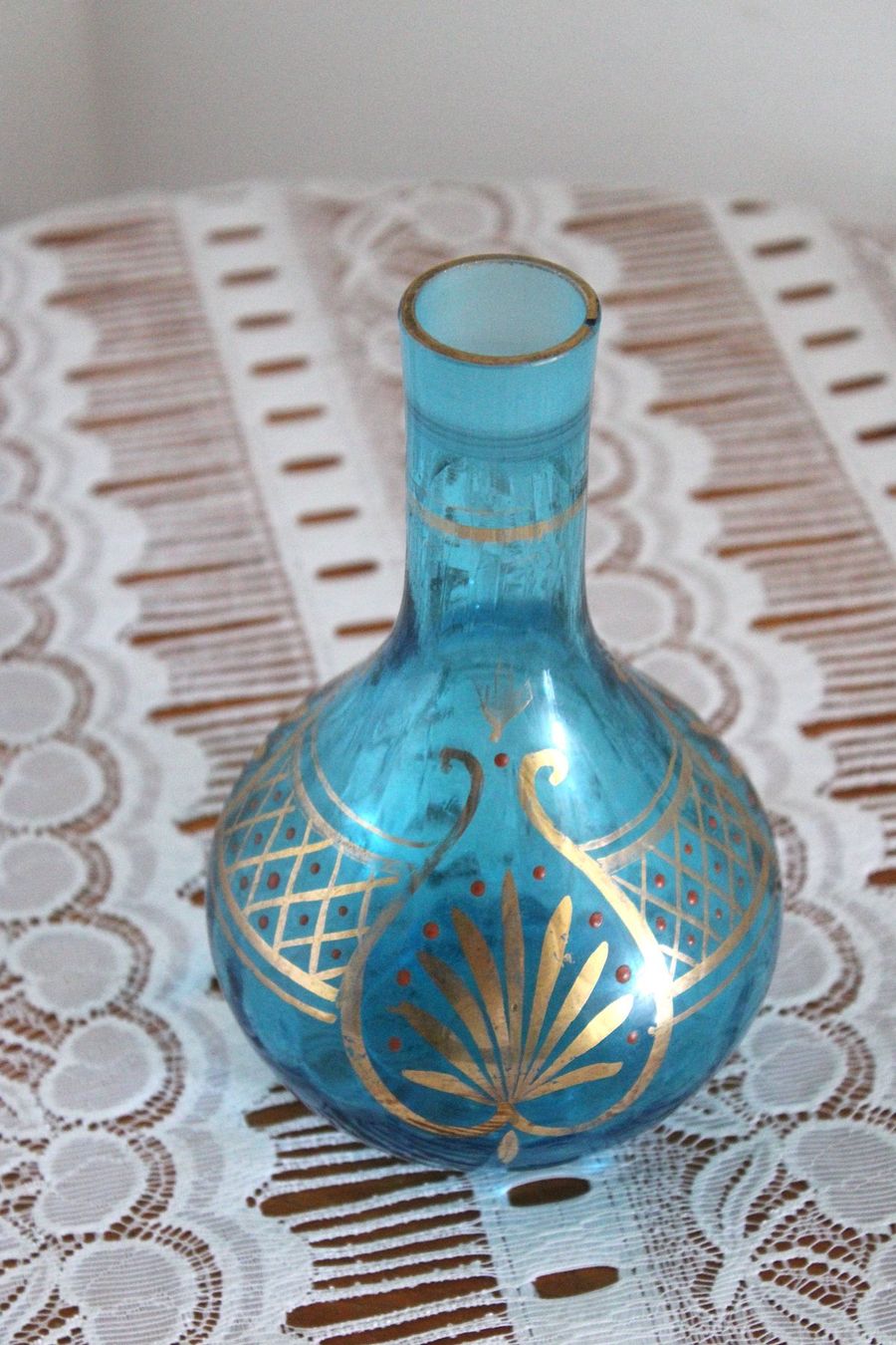 Bottiglie: Antike, handbemalte, Glas Flasche – Usato da Locarno venduto da fripui 5
