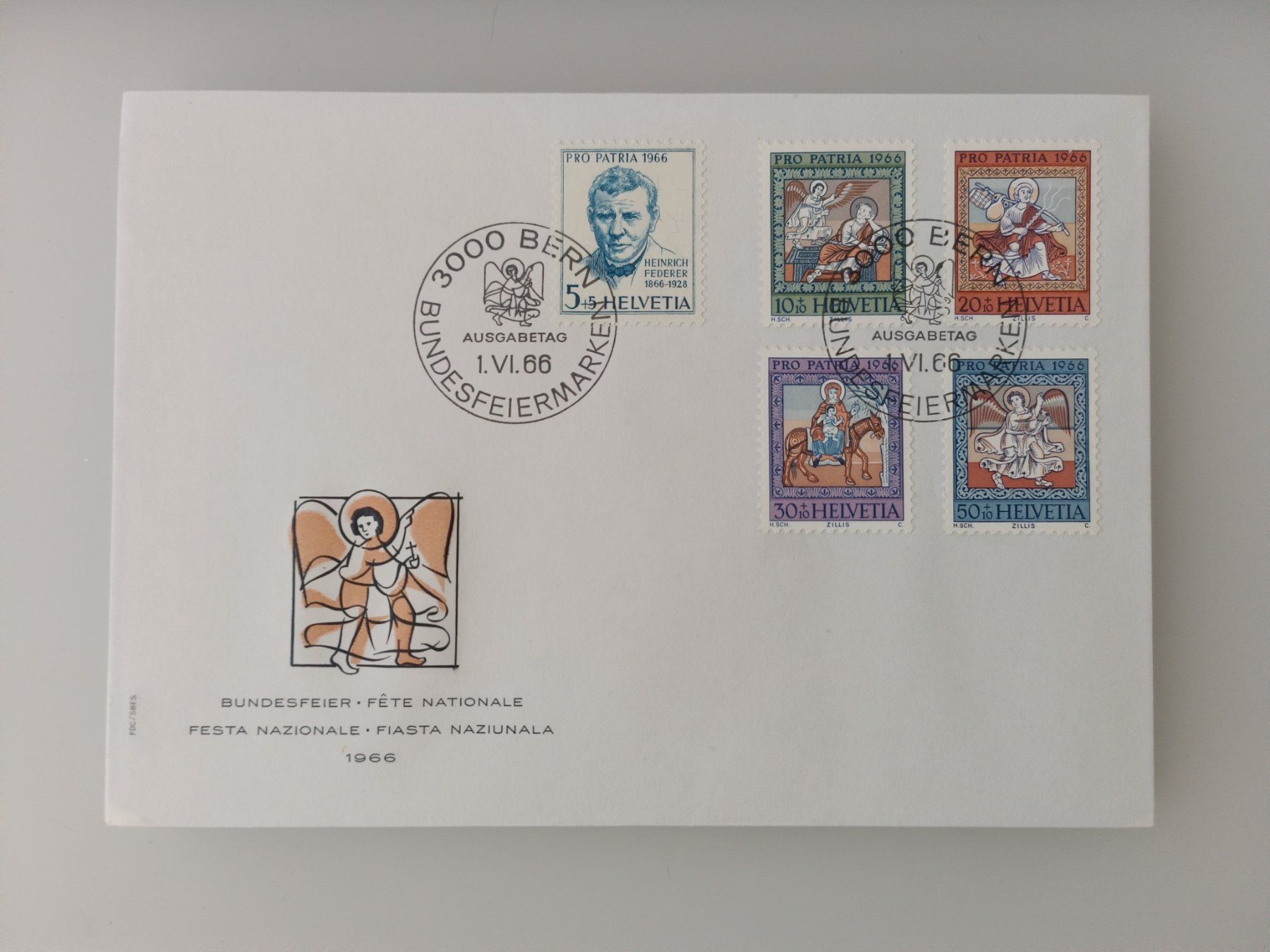 Alle Briefmarken: 1966 FDC Pro Patria – Gebraucht aus Dübendorf von goeggi79