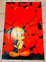 Tweety Poster mit Herzen - Looney Tunes Rarität! 62cmx93cm