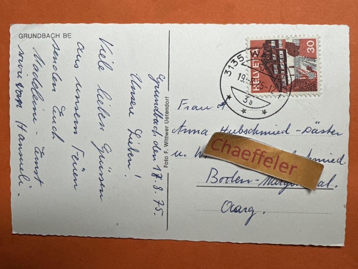 Cartes postales: 75 Grundbach BE – D'occasion à Zürich par Chaeffeler 1