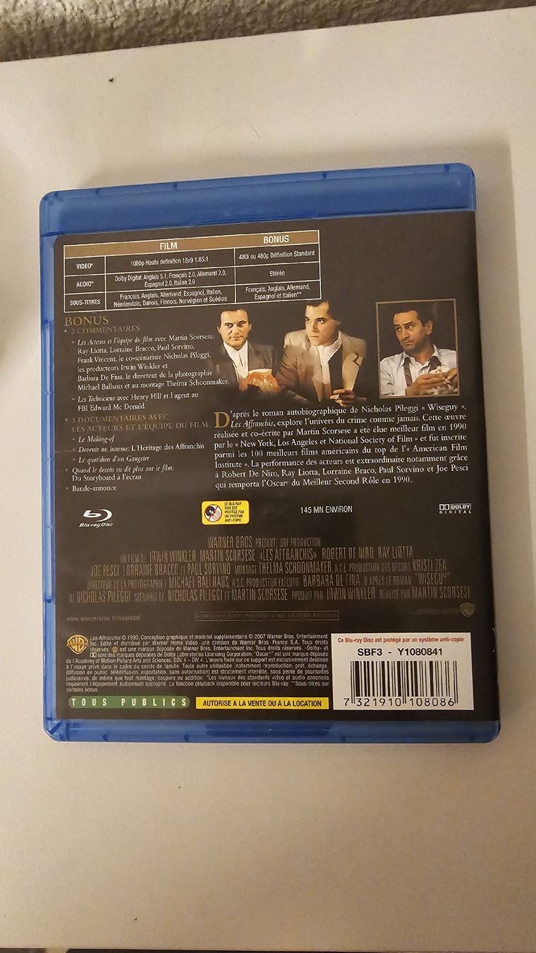 Alle DVDs: Les Affranchis (GoodFellas) Blu-Ray – Neu (gemäss Beschreibung) aus Biel/Bienne von Luan_Flux_Com. 1