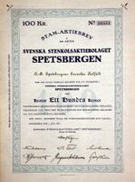 Svenska StenkolsAB Spetsbergen, Stockholm - 1923