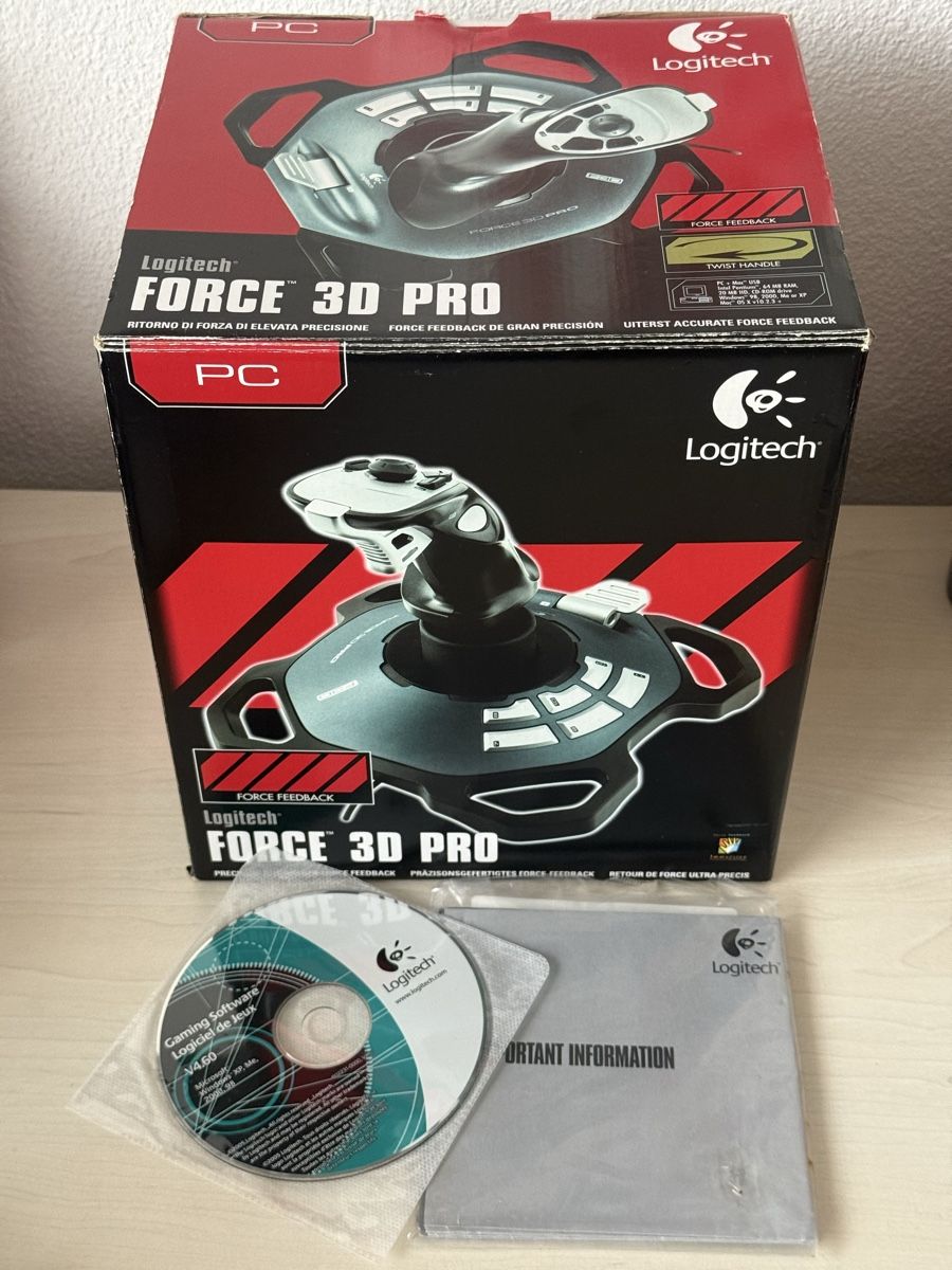 Logitech Controller: Logitech Force 3D Pro Force Feedback Joystick OVP – Gebraucht aus Fehraltorf von Lenal01 1