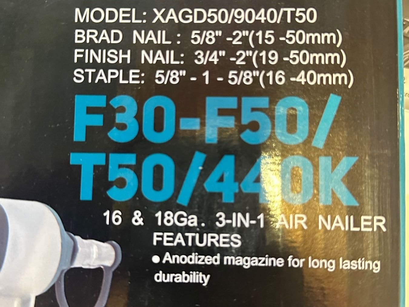 Tutti gli attrezzi: DAJ Brad Nailer Stapler XAGD50/9040 – Nuovo (secondo la descrizione) da Uetendorf venduto da Revotool 3