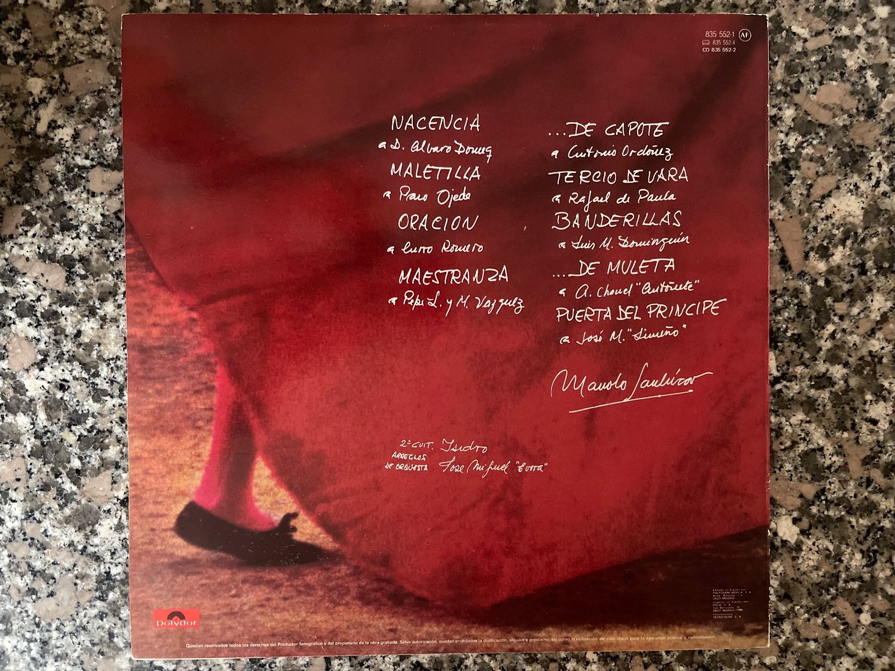 Dischi in vinile: S1214/Manolo Sanlucar Tauromagia – Usato da Frutigen venduto da Philippe_jsp 1