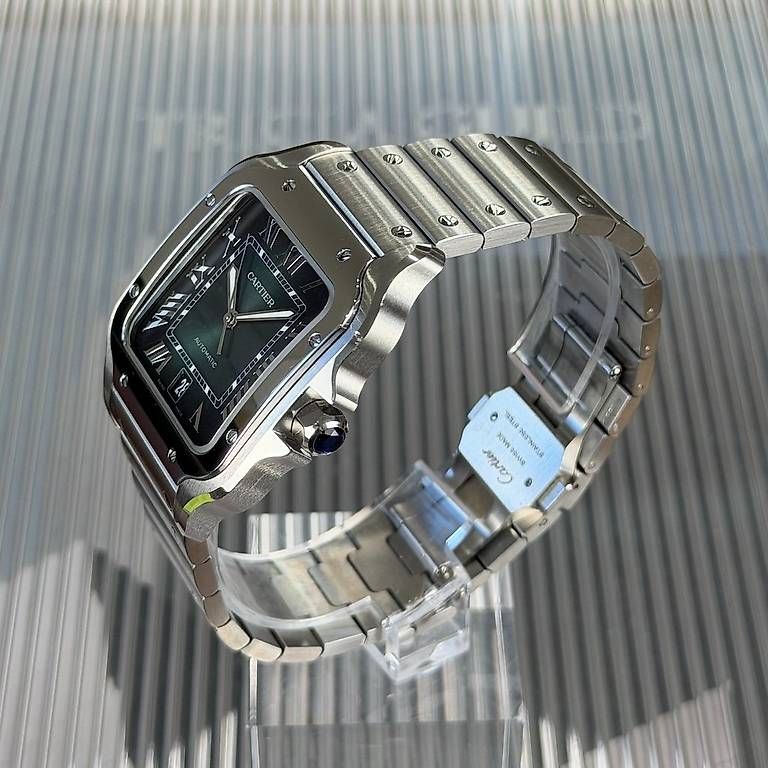 Uhren: Cartier Santos L Green WSSA0062 – Gebraucht aus Genève von minty.watches 1