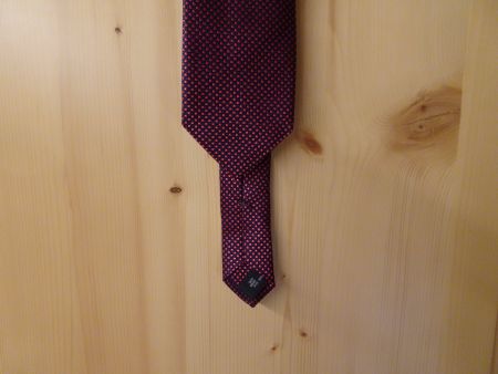 Van Laack Seiden Krawatte Rot-Schwarz - 426152