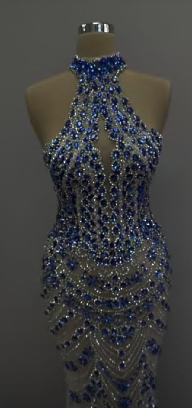 Vestiti: Blaues Abendkleid S/M – Usato da Winterthur venduto da ber_5zqb 5