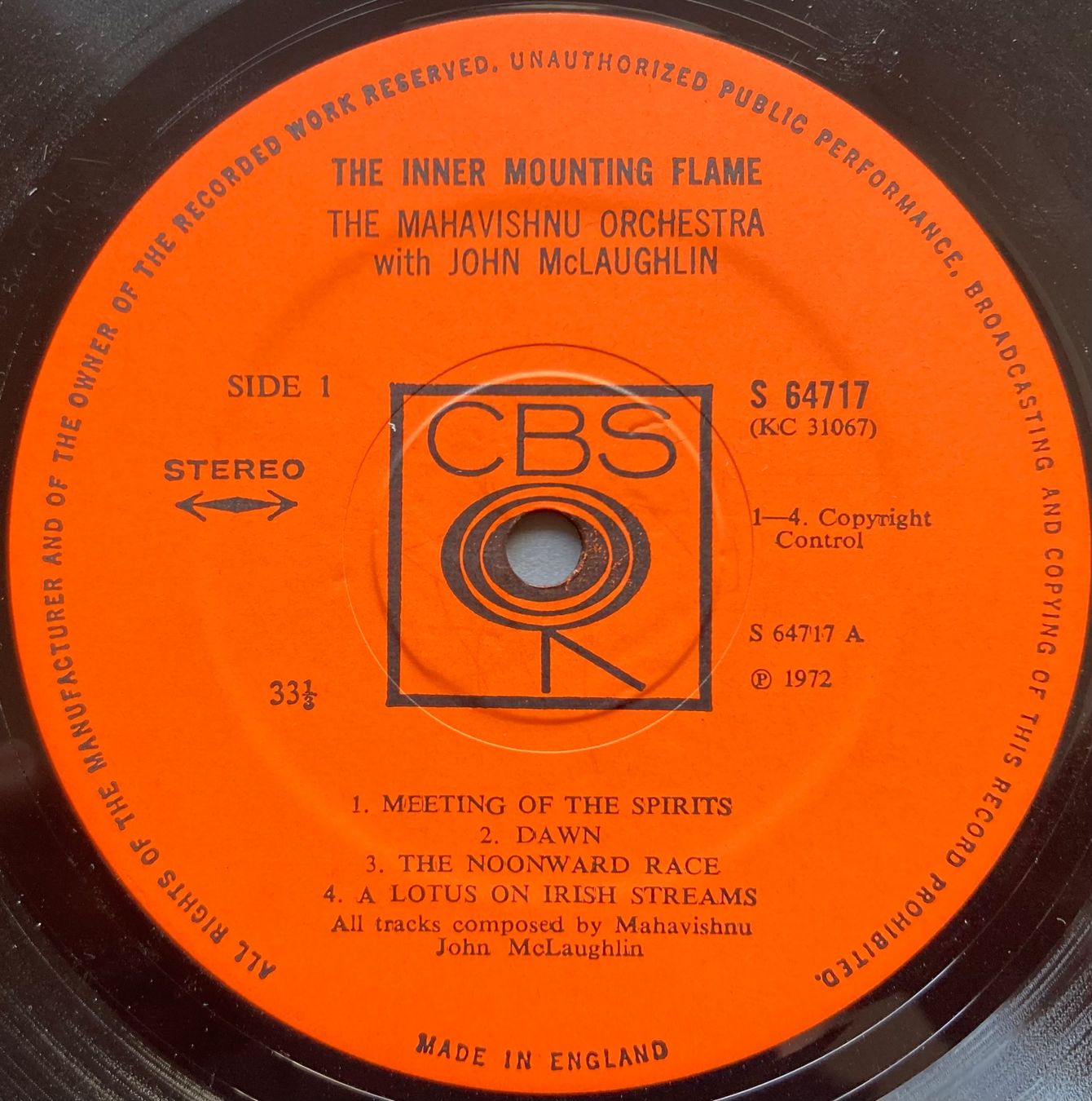 Dischi in vinile: MAHAVISHNU ORCHESTRA WITH JOHN MC LAUGHLIN - THE INNER MOUNT – Usato da Poliez-Pittet venduto da Newtown-Records 3