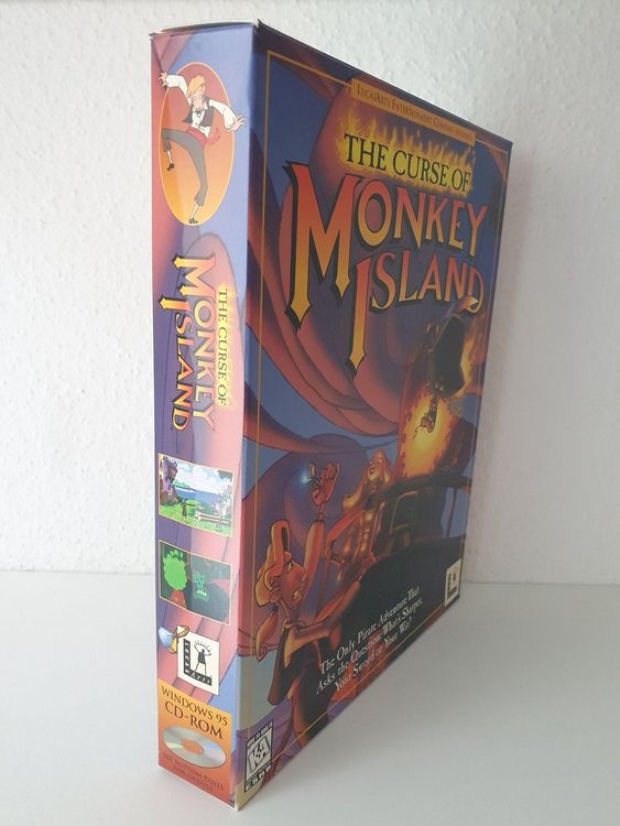 Boîte BIG BOX + Notice De Monkey Island 2 (VF) - Édition Gold PC, Bon état, Sans Le Jeu