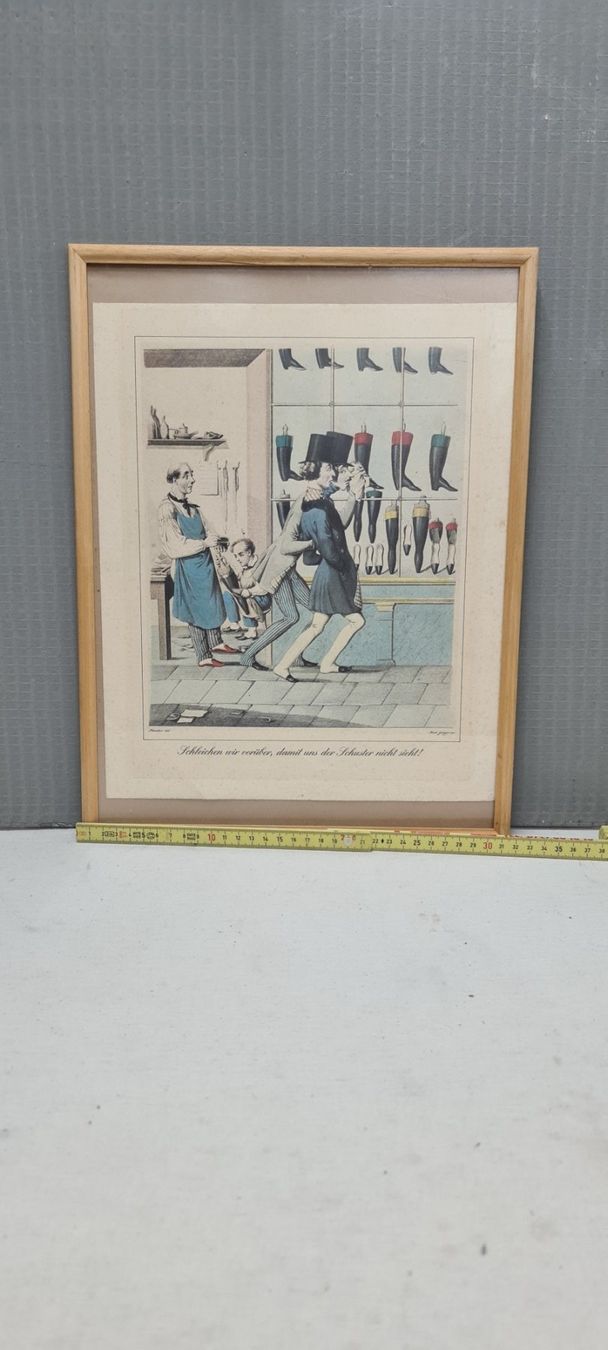 Grafica & Litografie: Der Schuh in der Karikatur, Lithographie – Usato da Sins venduto da sagitarius58 1