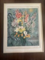 Lithographie Marc Chagall Blumenstrauss signiert