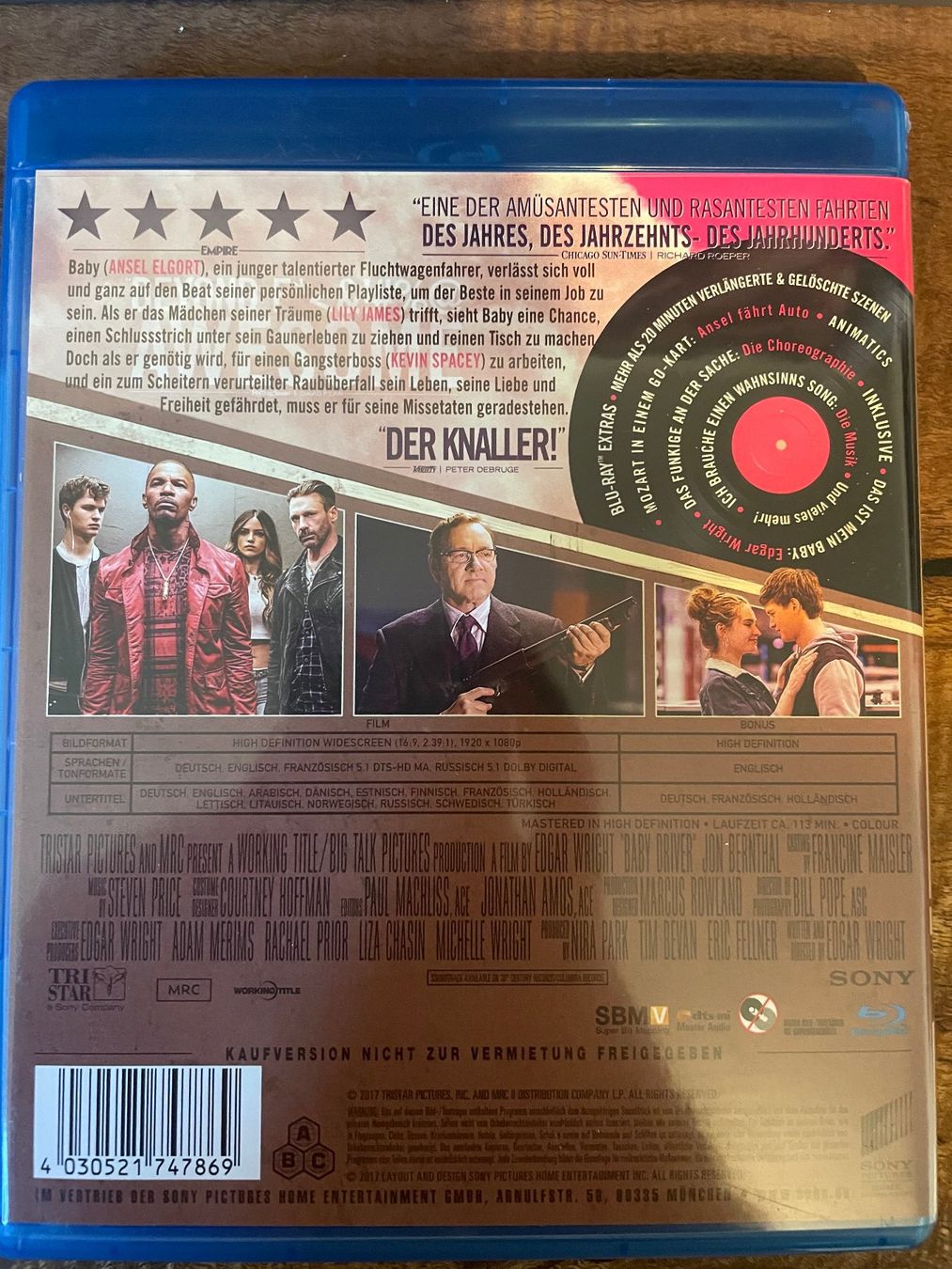 Alle DVDs: Baby Driver (Edgar Wright) - Blu-ray – Neu und originalverpackt aus Vevey von c_lathion 1